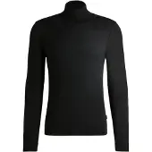 BOSS BLACK Pull Slim à col roulé en laine mérinos extra fine