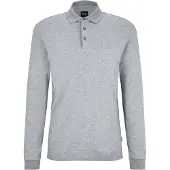 BOSS Pado 30 10241542 Long Sleeve Polo Gris M Homme