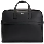 BOSS pour homme. 50483563 Mallette en cuir Zair noir (OSFA), Casuel, Classique