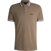 BOSS T-Shirt 'Paddy' kaki / noir / blanc