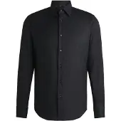 BOSS Chemise Regular en twill stretch performant