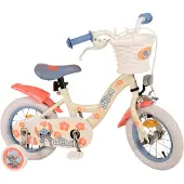 Disney Stitch Children's Bike - Fille - 12 pouces - Crème Bleu Corail