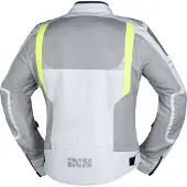 IXS Veste de sport Trigonis-Air gris clair-gris-jaune fluo - S