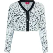 Swirly Cardigan noir / blanc