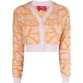 Swirly Cardigan orange clair / rose