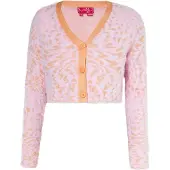 Swirly Cardigan orange / rose
