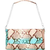 NAEMI Sac bandoulière turquoise / brun foncé / rose ancienne