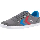 Hummel Chaussure de sport 'Slimmer Stadil' bleu / gris argenté / gris foncé / rouge