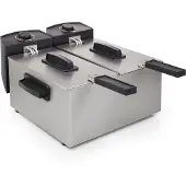 Princess Friteuse double 6 L 3600 W argentée 183123