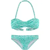 Venice beach Bikini turquoise / blanc