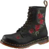 Dr. Martens Bottines à lacets 'Vonda' vert / rouge / noir