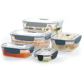 Joseph Joseph Nest Lock Set Of 5 Airtight Containers Set Clair