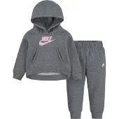 Nike Kids Survêtement gris chiné / rose