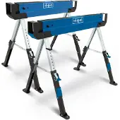 Scheppach Ensemble de 2 tréteaux en acier Scheppach MWB600 - Hauteur de 82 cm