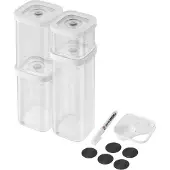 Zwilling 1025971 Rectangular Container 2.445 L Transparent White 6 pc(s)