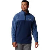 Columbia Pull-over de sport 'Steens Mountain' bleu / marine / gris foncé / blanc
