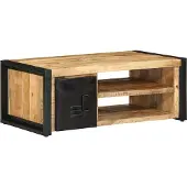 vidaXL Table basse 90x50x36 cm Bois massif rugueux Mango
