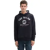 Tom Tailor Sweat-shirt marine / rouge foncé / blanc