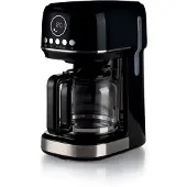 Ariete Machine à café filtre moderne 1396 Base chauffante pour café américain Écran LCD Noir