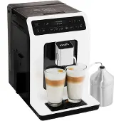Krups Evidence Machine à café automatique avec récipient à lait, blanc EA891110