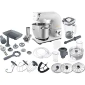 Eta Robot de cuisine Gratus Evo Max I 1500 W I Entièrement métallique I Système de battage planétaire I 8 vitesses I Fonction Pulse I Protection contre les surcharges