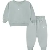 Nike Kids Essential Fleece Crew Long Sleeve Set Vert 12 Months Enfants