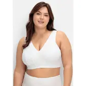 Sheego Soutien-gorge blanc