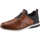 Rieker Chaussure à lacets bleu marine / marron