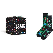 Happy socks Chaussettes 'Holiday Tree' turquoise / pomme / orange foncé / noir