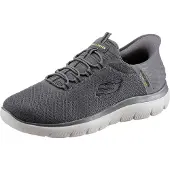 SKECHERS Pantoufle 'Slipper Herren 232457 CHAR Leder-Mix in grau' gris
