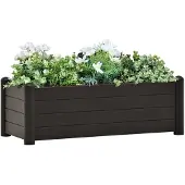 vidaXL Lit surélevé de jardin PP Anthracite 100x43x35 cm