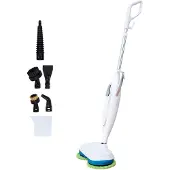 Livington Nettoyeur vapeur Steam Twister - Tête de nettoyage rotative - Réglage de la vapeur en 3 niveaux - Accessoires inclus