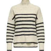 ONLY Pull-over 'ONLFridi' greige / gris foncé