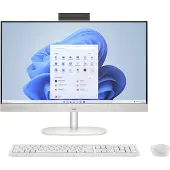 HP AiO 24-cr0312nw Ryzen 5 7520 23,8 pouces FHD IPS 250nits AG 16 GB DDR5 SSD512 Radeon 610M Cam720p kB+Maus Win11 Shell Blanc 2 ans
