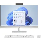 HP Ordinateur tout-en-un 27-cr0222nw AMD Ryzen 7 7730U 68,6 cm (27") 1920 x 1080 px 16 Go DDR4-SDRAM 512 Go SSD Windows 11 Home Wi-Fi 6 (802.11ax) Blanc