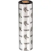 Zebra 1600 Wax, 450 m, 11 cm, 18 pièces, noir, cire, 2,5 cm
