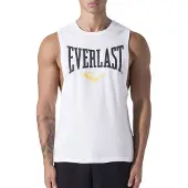 Everlast Logo Sleeveless T-shirt Blanc L Homme