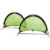 Sportx Opvouwbare Voetbaldoelen 90x60x60 cm 2 Stuks Zwart/Groen