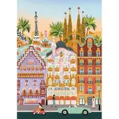 Pieces & Peace Puzzle Barcelona - 1000 pièces puzzle adulte