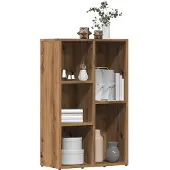 vidaXL Bibliothèque chêne artisanal 50x25x80 cm bois d'ingénierie
