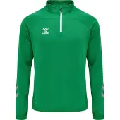 Hummel Sweat de sport vert gazon / blanc