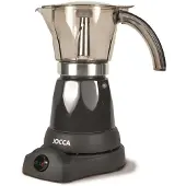 Jocca machine à café expresso électrique, Cafetière moka, Noir