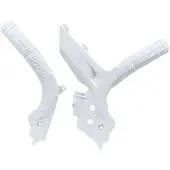 RTECH by MECPLAST Rtech Plastic Frame Protectors Ktm 2019-20 White One Size