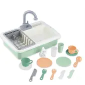 Eurekakids Kitchen Sink With Motorized Faucet Clair Enfants