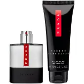 Prada Coffret Luna Rossa Carbon : eau de toilette 50 ml + gel douche 75 ml