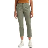 Dockers Weekend Regular Slim Ankle Fit Chino Pants Vert 25 / Extra Long Femme