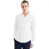 Dockers Slim Orginal Long Sleeve Shirt Blanc M Homme
