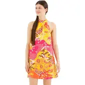 Superdry Printed Sleeveless Short Dress Rose XS Femme
