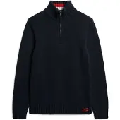 Superdry Vintage Athletic Henley Sweater Bleu,Noir 2XL Homme