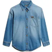 Superdry W4010439a Overshirt Bleu S Femme